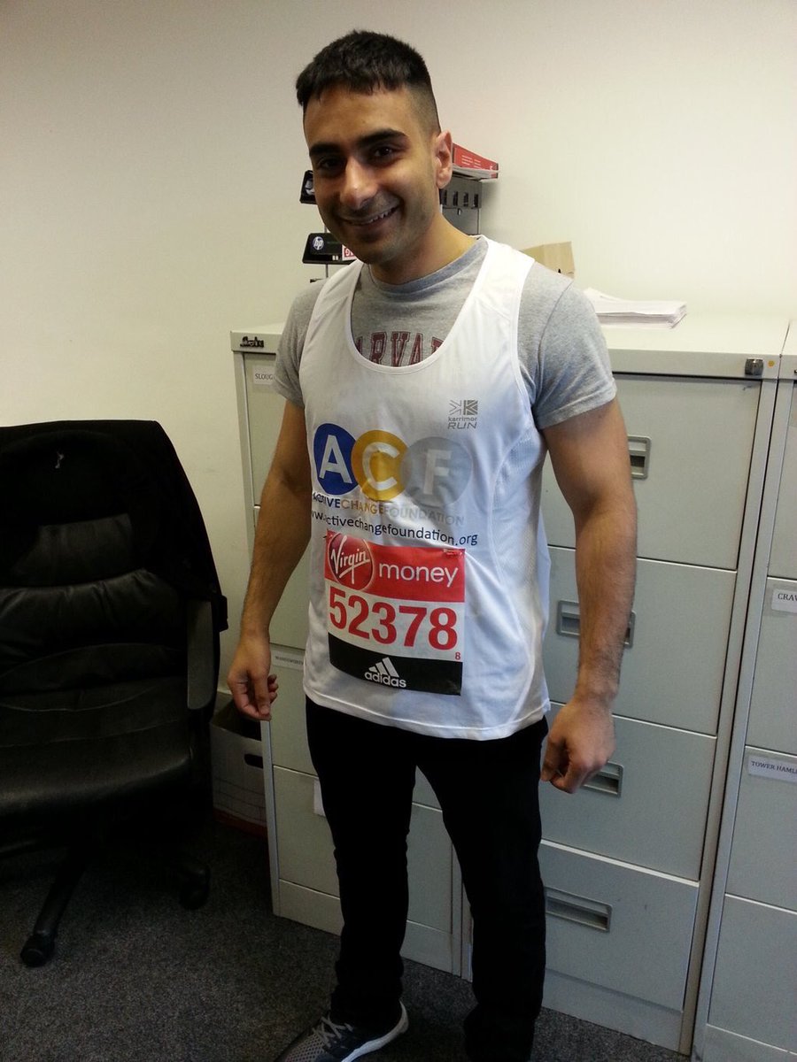 Active_Change_F's tweet image. Good luck Ahmed. Everyone go and support our runner!#LondonMarathon