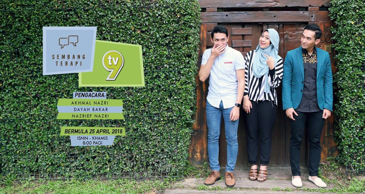tv9malaysia's tweet photo. Dalam #SembangTerapi ada pelbagai topik menarik. Join program “light & fun” ini setiap Isnin - Khamis, 8am di TV9. https://t.co/nvY0rbcTrk