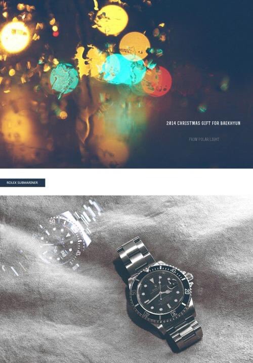 Cheri_Yan's tweet photo. นาฬิกา Rolex ที่แบคฮยอนใส่วันนี้ เป็นของขวัญวันคริสมาสต์2014 จากบ้าน PolarLight แฟนบอกว่าแบบเดียวกันกับที่ชานยอลใส่ https://t.co/KaQJsFOCWl