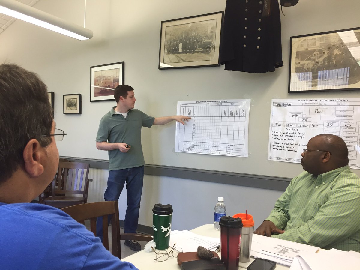 ahfirstaid's tweet image. Another great day of #ICS300 underway with Tom Hayden and Tom Pagnotta. #ems #fire #police