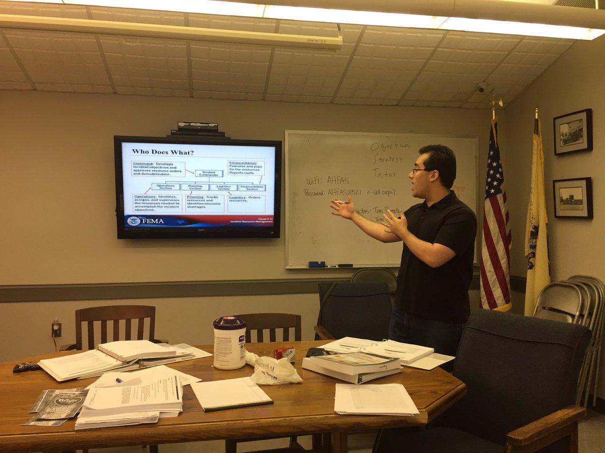 ahfirstaid's tweet image. Another great day of #ICS300 underway with Tom Hayden and Tom Pagnotta. #ems #fire #police