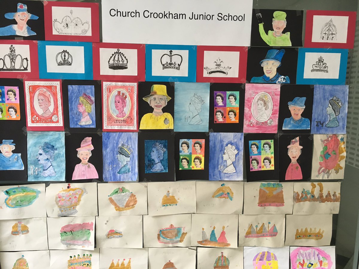 Lovely to see the local schools artistically celebrating our Queens special Birthday! #schoolart
