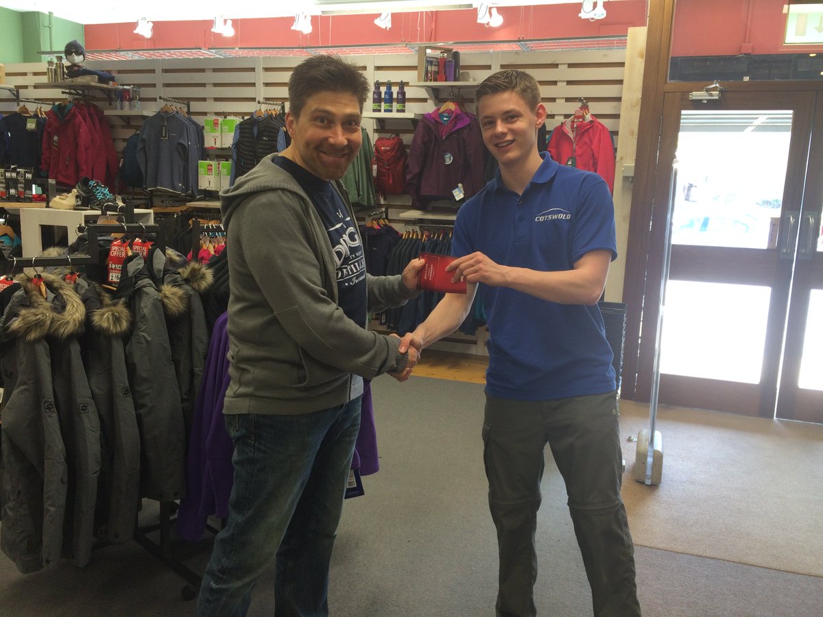 CotswoldReading's tweet photo. One more happy chappy - March '16s Explore More winner recieveing his £100 Cotswold Voucher from our Alex! https://t.co/C4408efyjm