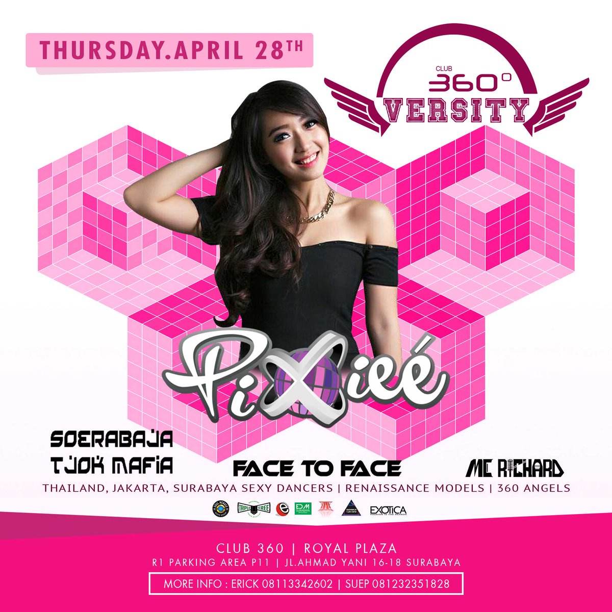 360VERSITY w/ DJ PIXIE #Thursday,April28th <a href="/360_Club/">Club 360°</a> cc <a href="/EventBooming/">EventBooming</a> <a href="/eventsurabaya/">Event Surabaya</a> <a href="/EDMsurabaya/">EDM SURABAYA</a> <a href="/oche2109/">j.ferrad</a> @Suep028