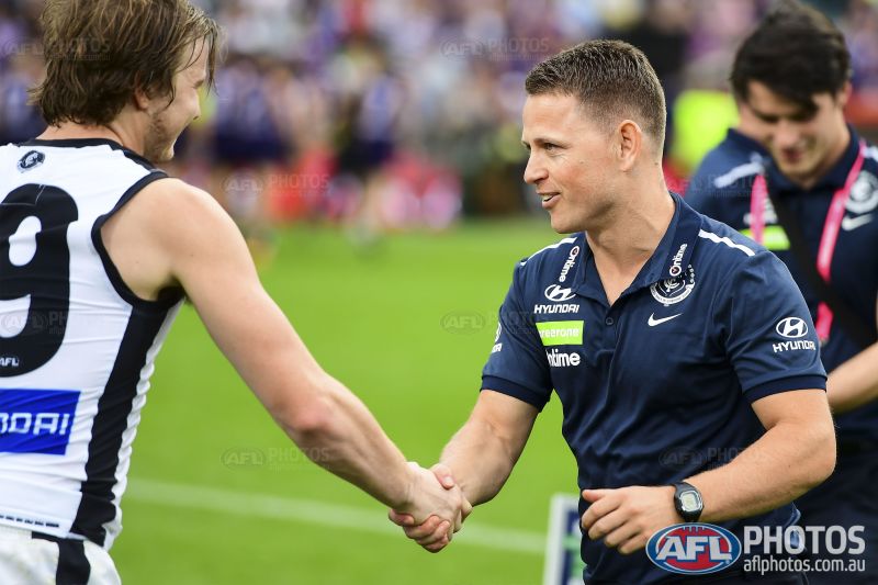 CarltonFC's tweet photo. A proud moment for our coach. Here's to many more wins in the Navy Blue, @Bolta10! #BoundByBlue https://t.co/rVN2Nkflx4