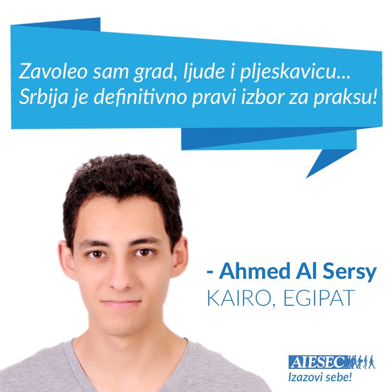 Naš praktikant Ahmed podelio je sa nama šta je najviše zavoleo u Srbiji. #javolimsrbiju #srbija #aiesec