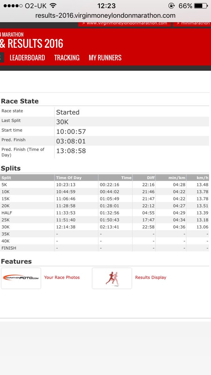 GeorgiaBella31's tweet photo. Predicted finish just over 3hrs 🎉 #dad #LondonMarathon https://t.co/O0ZndGBNsg