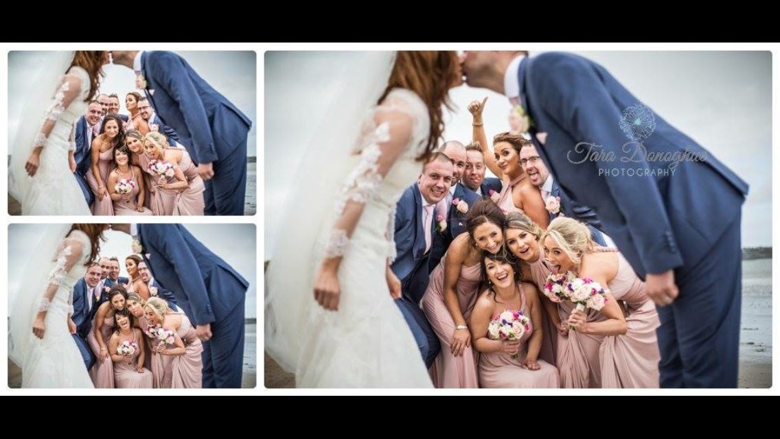 Can u tell that we enjoy our work? :) #funweddingphotos #bridalpartyphotos #weddingsinkerry #taradonoghuephotography