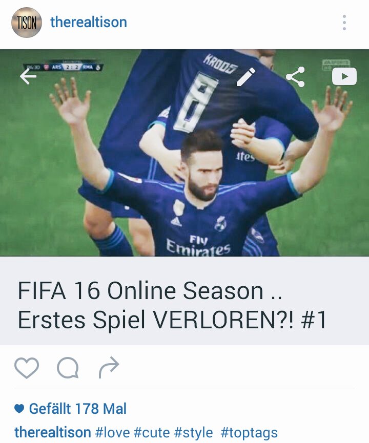 therealtison's tweet photo. So das neue video ist online schaut vorbei🚥♨
https://t.co/BT2r5CYI0U 
#YouTube #instagram #fifa16 #follow #fifahack https://t.co/uix5Dhc74o