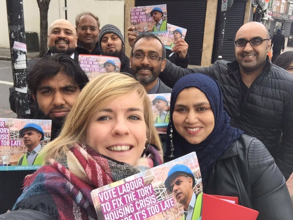#TeamKhan out this morning in #GreenStreetWest. #LabourDoorStep. #VoteLabour on 5May. #MayorforAllLondoners.