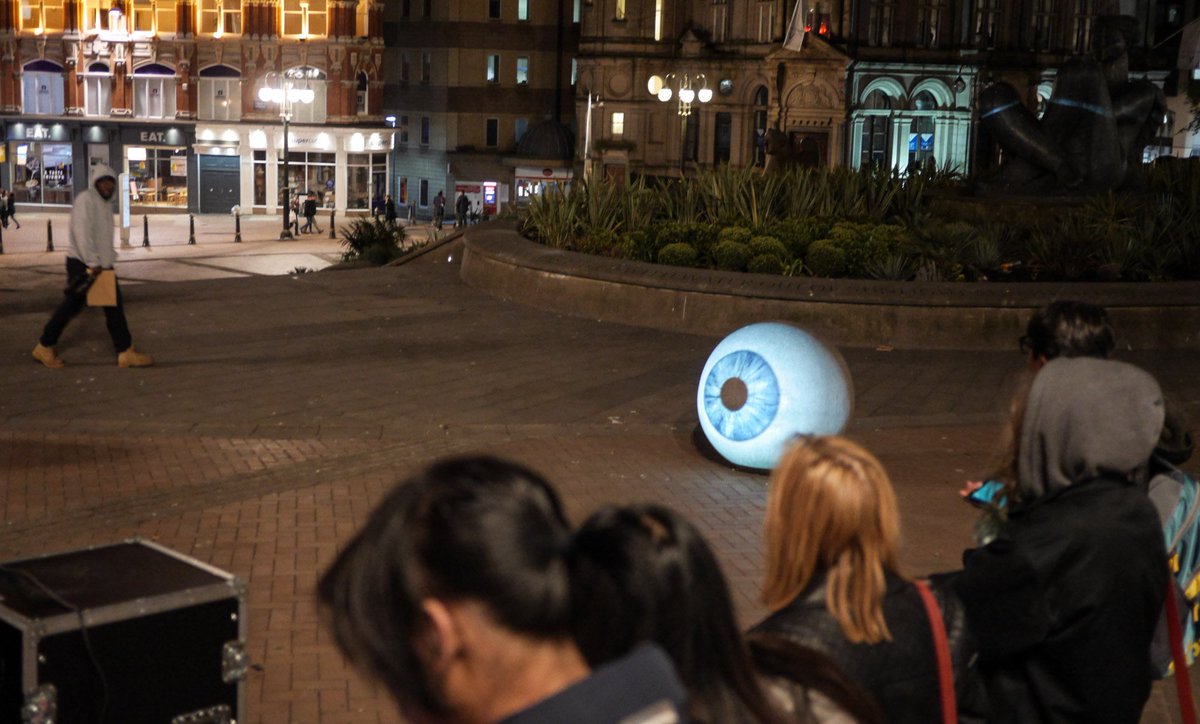 mlightborne's tweet photo. Some photos from last nights WarPUnit excursion in Victoria Sq @flatpack @ProjProject #theprojectionists https://t.co/gSBMzs8T7P