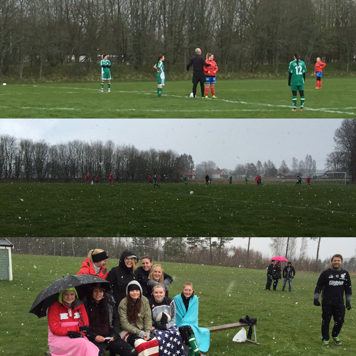 VinningaDam's tweet photo. Då har U-laget haft sin seriepremiär! Vinst hemma mot Vedum💚💪🏻⚽️ #vaif4life https://t.co/53agZDyFES