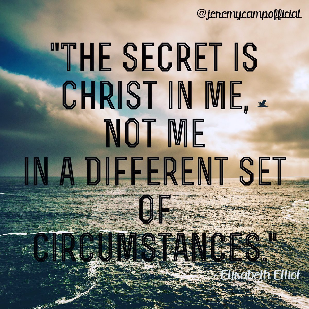 jeremycamp's tweet image. #ChristInMe