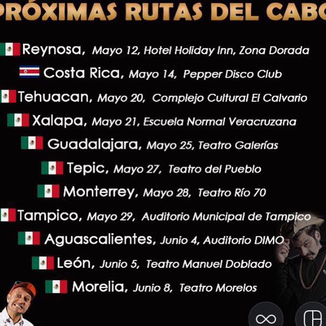 Seguimos llevando toda la alegría por estas ciudades. #lafiestadelcabo <a href="/RobinsonDiazU/">Robinson Diaz</a>  <a href="/barreroal/">Alberto Barrero</a>