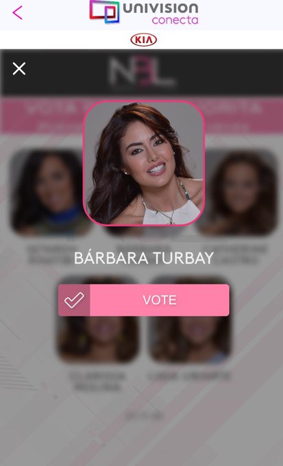 Ya descargaron Univision Conecta?? Por ahi tambien se puede votar por Barby! #NBLBarbaraTurbayVoto @NuestraBelleza