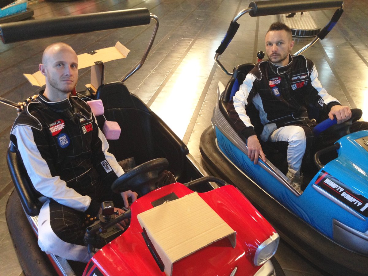 JonoAndBen's tweet image. It sounded like it'd be fun in the meetings we had... 😐 #HereWeGo #30HourBumperCarRecord