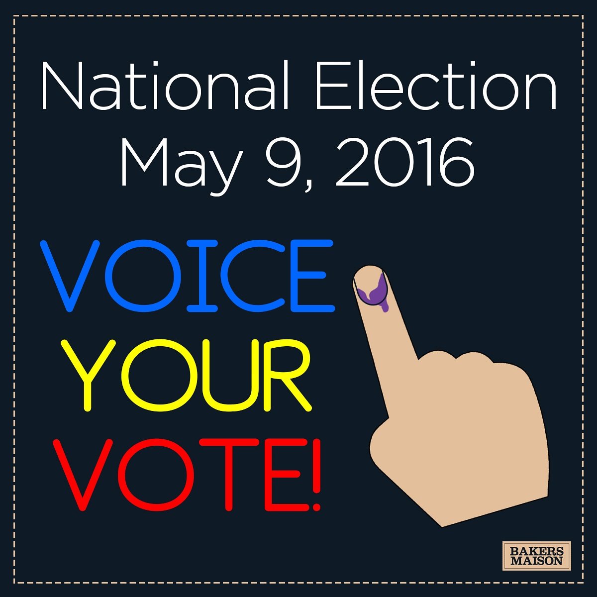 Today is the day. Vote for the future you want. #PHVote #Halalan2016