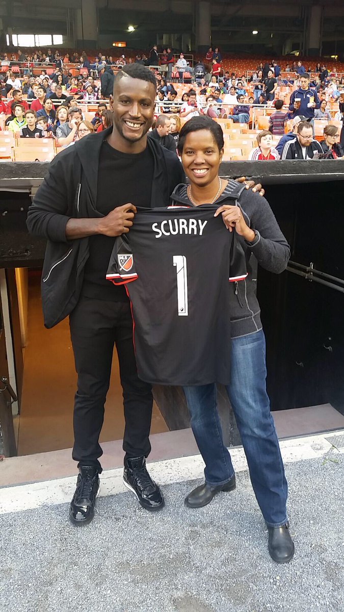 dcunited's tweet photo. Legend @BriScurry in the house! Tonight's Honorary Captain as we celebrate Women in Sports! 

#DCU #SoccerSunday https://t.co/YWvFqVcnmz