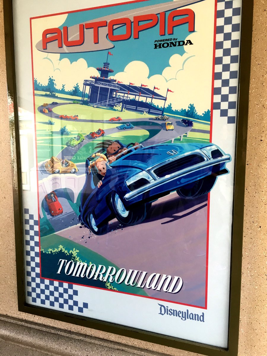 Dustysage's tweet photo. What do you think of the new Autopia poster @Disneyland? https://t.co/z0ywmGlTkP