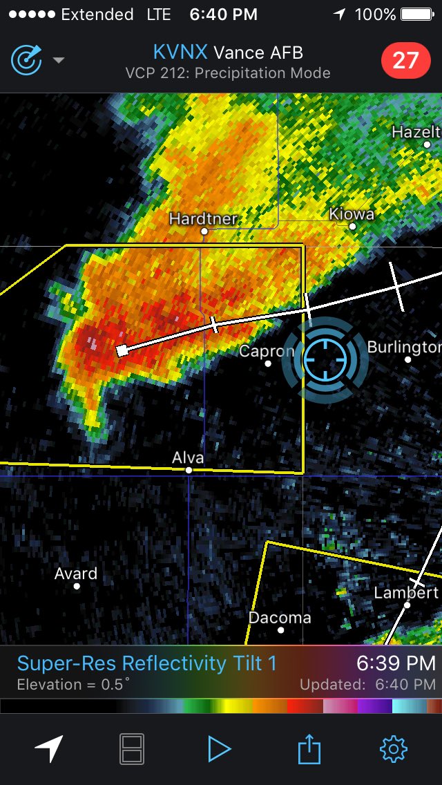CoryHarkleroad's tweet image. #okwx #kswx looking west