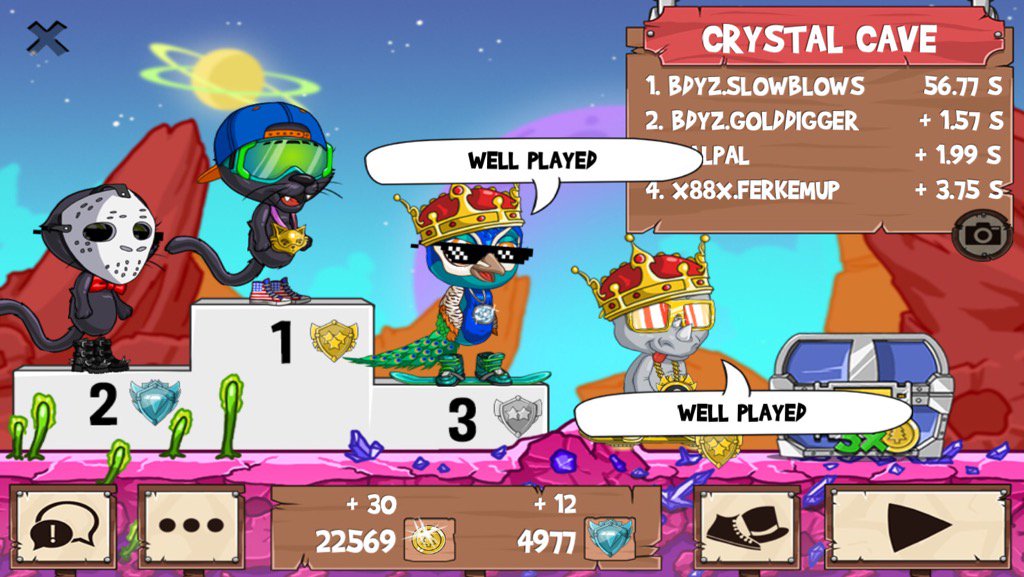 Golddigger_FR2's tweet image. Having a blast @ #funrun2 #SlowBlows #Malpal #FerkEmUP