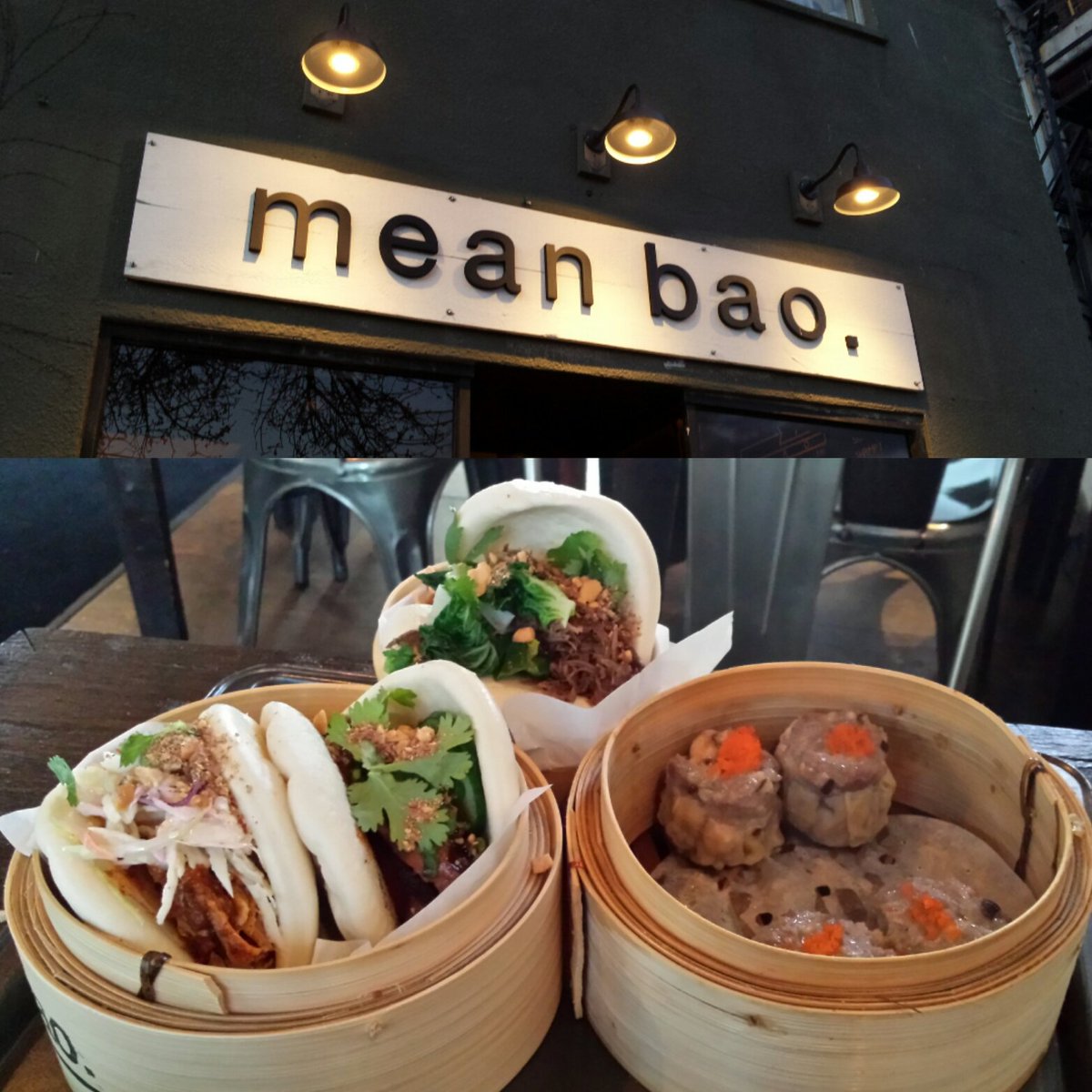 Ms_iMoe's tweet photo. Get thee to @MeanBaoToronto. Delish! Despite the 90s frat rock 🙉 https://t.co/gTeDIYGR3W