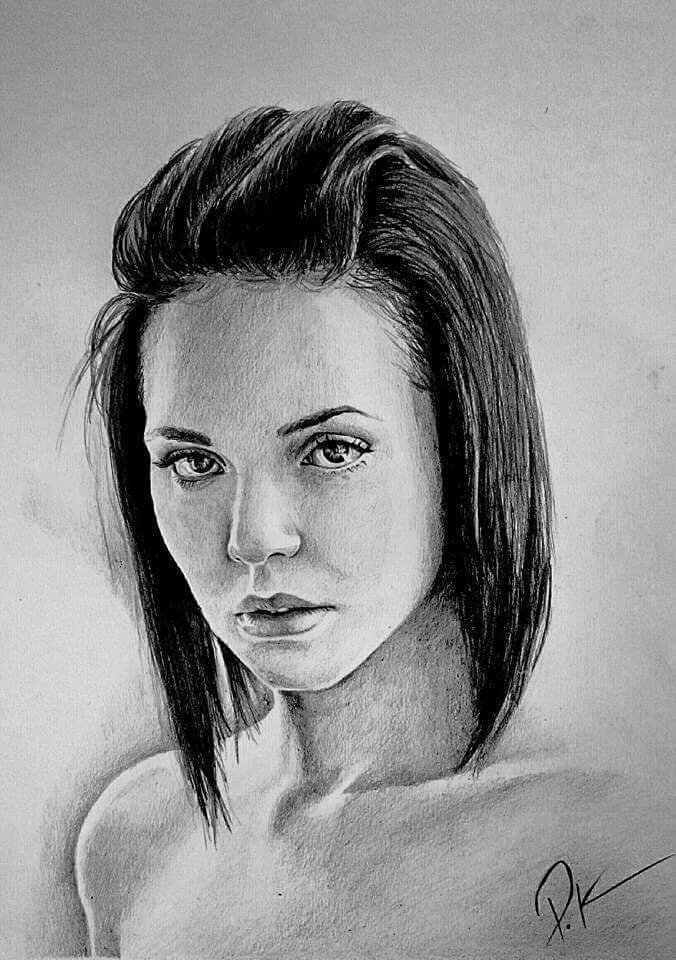 Piiotrus's tweet photo. Portrait for the Beautiful @kiera_winters 
#draw #art https://t.co/KPzwoiH1EQ