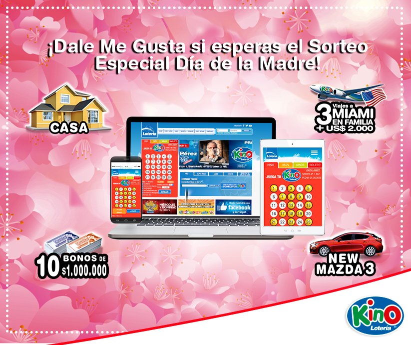 Es hora de conocer los números sorteados de Kino Sorteo Especial Día de la Madre aquí bit.ly/Transmision-So….