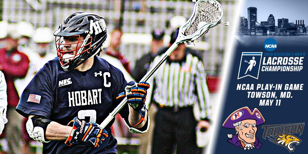HWSAthletics's tweet image. Hobart's 26th NCAA tournament appearance will begin at Towson on Wednesday! #GoStatesmen
#necmlax