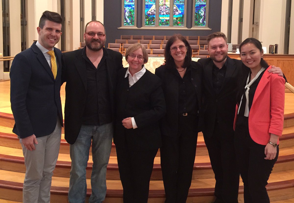 Congratulations to Jason Jestadt, 2nd from left, for receiving the 2015 Ruth Watson Henderson Composition Award.