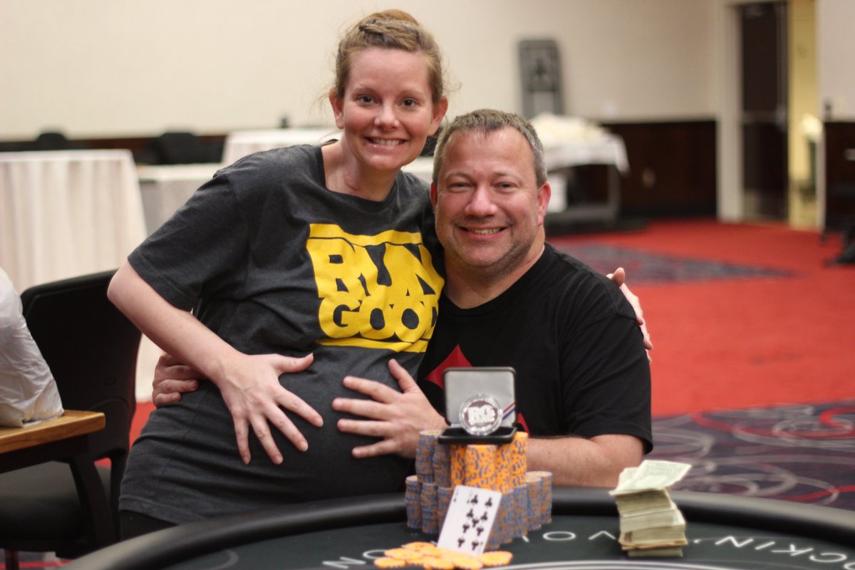 RunGoodGear's tweet photo. Congrats to the soon to be father @danmflowery for taking down the last RG Medallion at @TulsaHardRock! #RGBaby https://t.co/L6R2OpQBJs