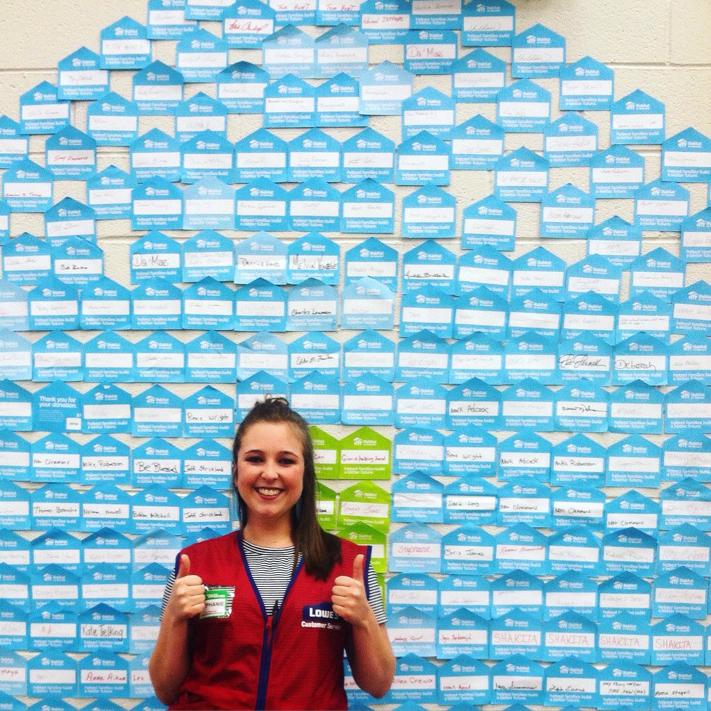 snuffles94's tweet photo. #lowes #HabitatForHumanity #fundraiser #NorthCarolina https://t.co/bFysZ6QtBt
