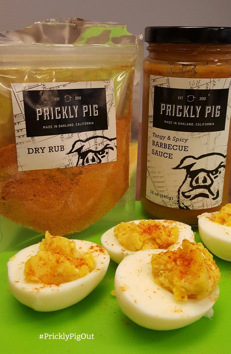 Pricklypigco's tweet photo. Are you searching for the perfect deviled egg recipe? Try this! #PricklyPigOut #deviledegg #eggrecipe #eggs #bbq https://t.co/oAdenj91W0
