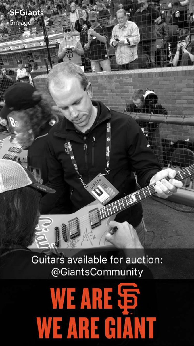 Check out the <a href="/giantscommunity/">Giants Community Fund</a> Auctions for Authentic <a href="/SFGiants/">SFGiants</a> <a href="/Metallica/">Metallica</a> used and signed Guitars 🤘🏻⚡️