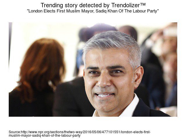 Trendolizer's tweet image. #London Elects #FirstMuslim #Mayor, #SadiqKhan Of The #LabourParty #ZacGoldsmith trendolizer.com/2016/05/london…