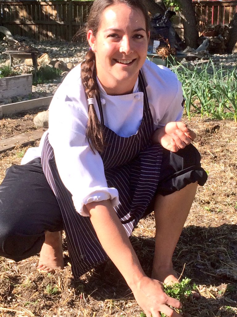 ChefRogalski's tweet photo. RT @RougeCal: The garden getting some good luvin today from the kitchen team. #cookslife #rawalberta https://t.co/JvoeLYNnje
