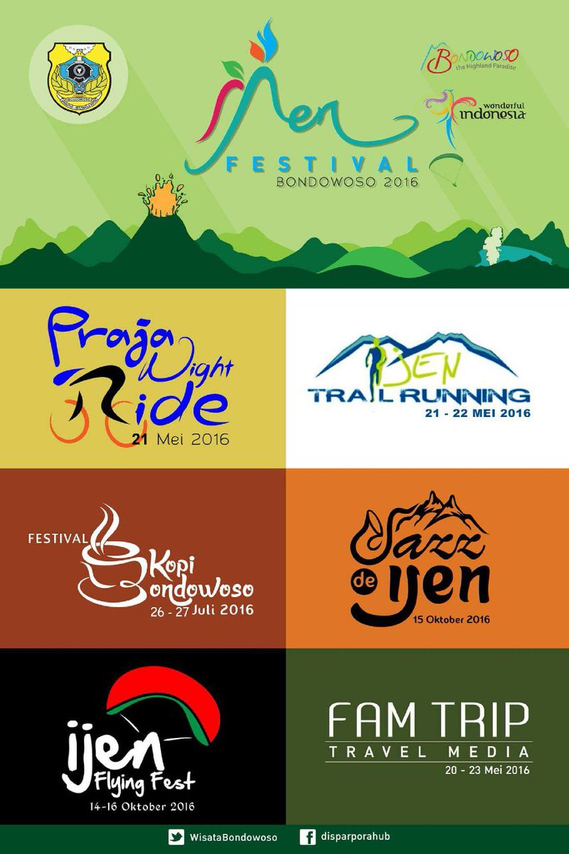 InfoBondowoso's tweet photo. Bondowoso Event Calendar 2016. Ijen Festival Bondowoso 2016. #eventbws https://t.co/m75sKwkoie
