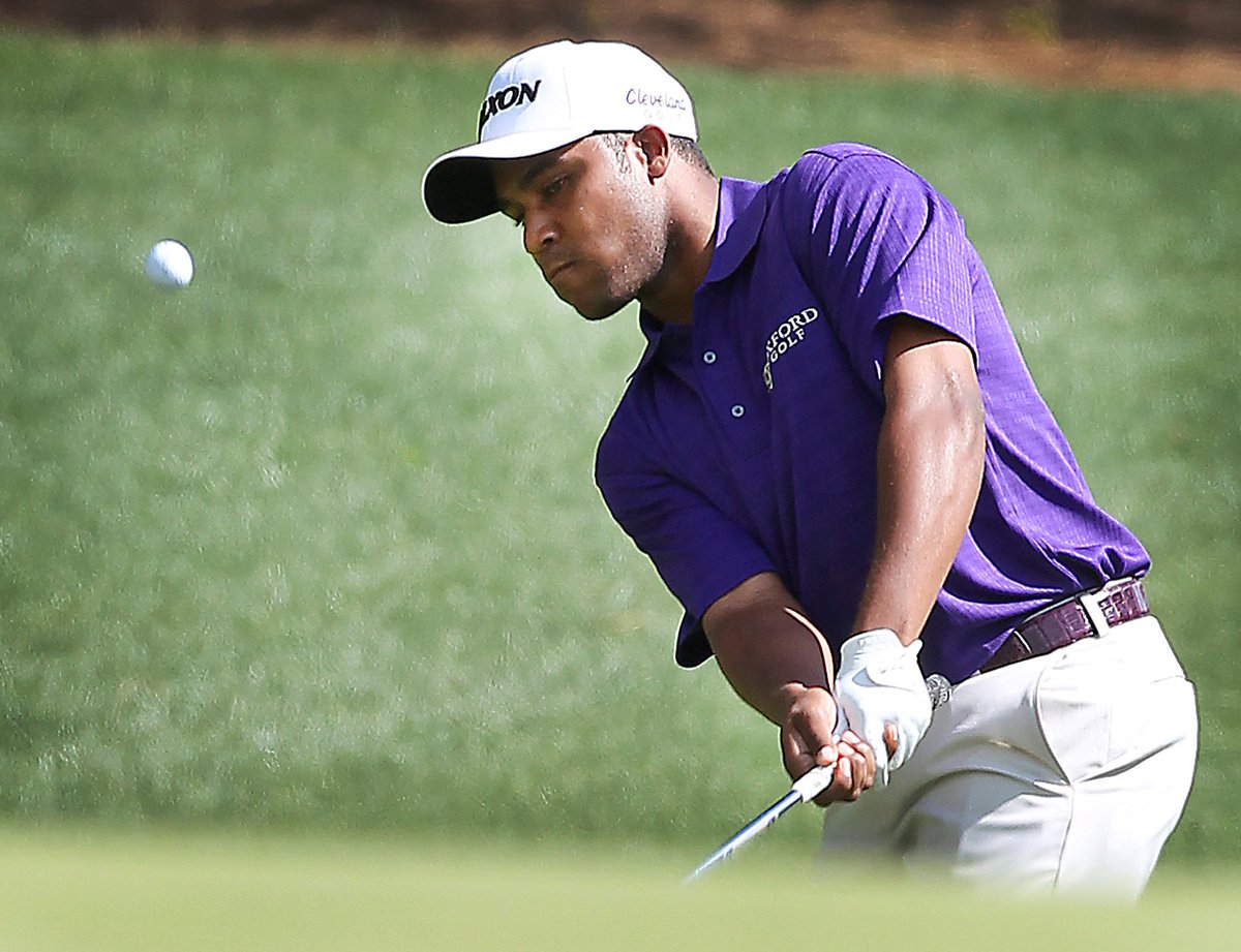 Images of Gastonia's Harold Varner lll during the 2nd round of the Wells Fargo Championship Friday