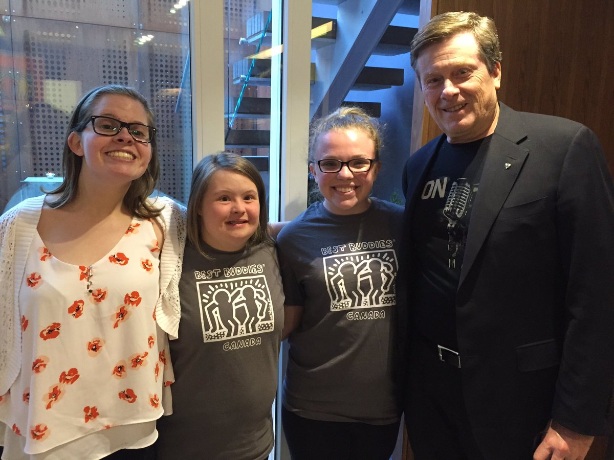 BestBuddiesCND's tweet image. Best Buddies with @cityoftoronto Mayor @JohnTory at #RocknBro Fundraiser supporting Best Buddies Canada tonight!