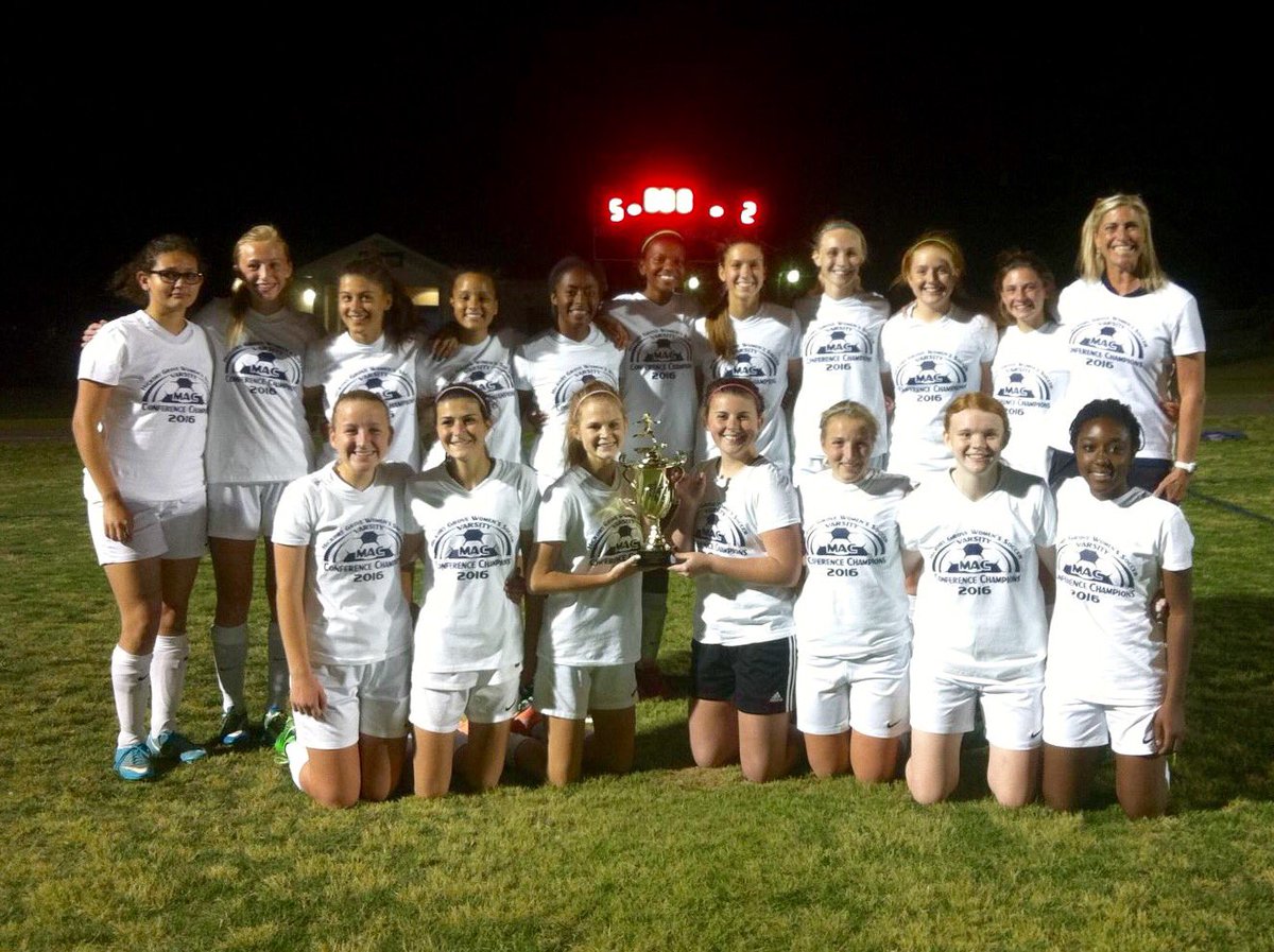 HGCSAthletics's tweet photo. HGCS Varsity Women's Soccer wins their first ever MAC Championship! Congratulations, ladies! GO LIONS! https://t.co/fiVGrW0SlY