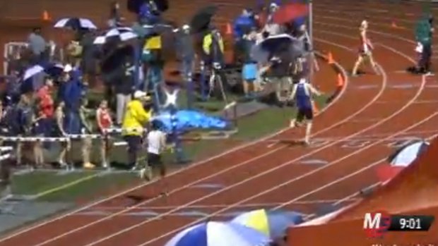 milesplit's tweet photo. Nick Dahl! 9:02 3200m officially over Dominic Hockenbury in an epic dual in the final lap! https://t.co/klESuhvjle https://t.co/Wzg0nOzUio