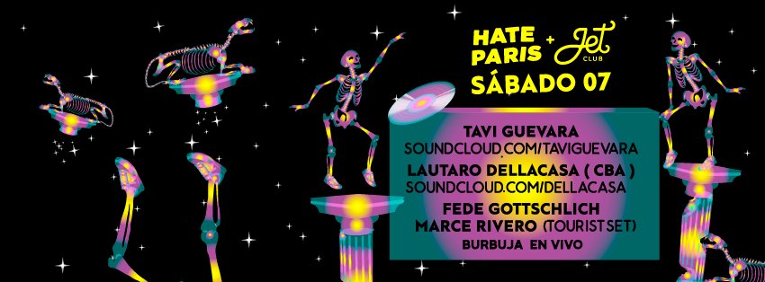 hate_paris's tweet photo. Sábado 07 #hateparis
Zapantes #burbuja
#taviguevara 
#lautarodellacasa (CBA)
#marcelorivero
@fedegottschlich https://t.co/VfiYh07mrs