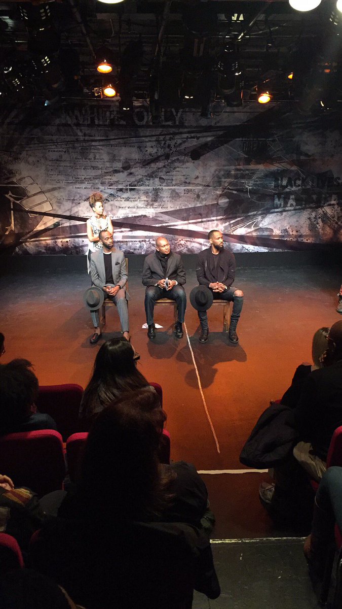 HiARTSnyc's tweet photo. Talk back happening now with @kevin_powell and @BryantPurvis at @NatBlackTheatre #BloodAtTheRoot2016 https://t.co/Mi9eRVDiz6