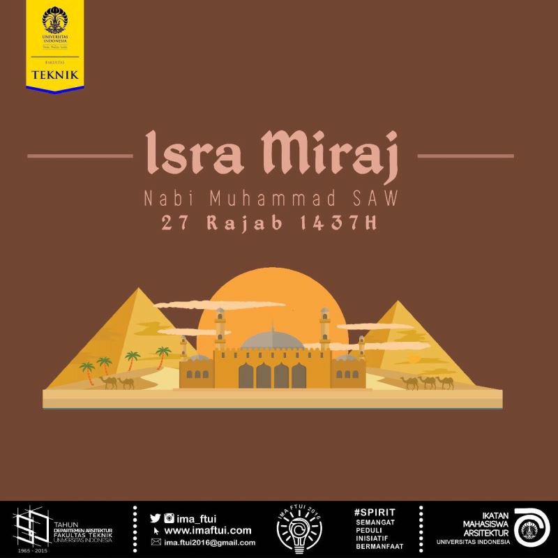 RoarsIMA's tweet photo. Isra Miraj 2016
(QS.Al-Isra`:1)
Rasulullah SAW diperintahkan shalat 5 waktu
#RevisiMenjadiLebihBaik https://t.co/dzfP9S9CFQ