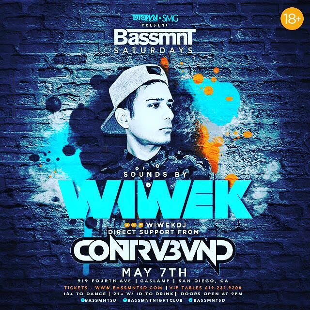 RecallRecords's tweet photo. Tomorrow @Contrvbvnd will play direct support for @WiwekDJ ! Don't miss their set at @BassmntSD! #SDEDM #resistance https://t.co/JsycZZ4MKE