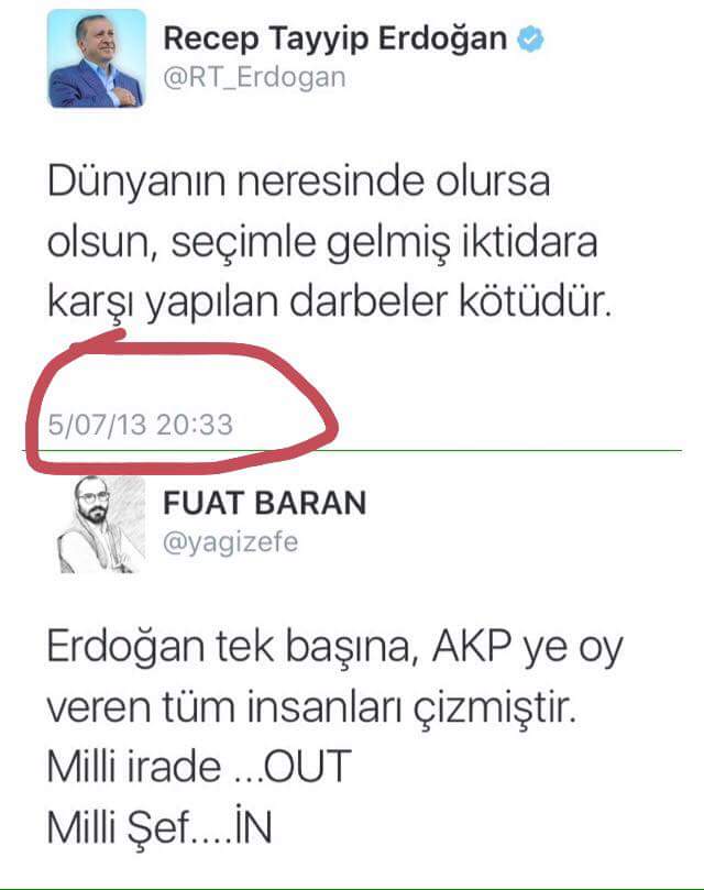 Milli irade out!
Milli Şef in!

@hamdiyeoyuk @CinHsyncan <a href="/NerSeref/">YÖRÜKOĞLU</a> <a href="/16Alparslan/">Alparslan</a> @111Psikolog @vasataga  <a href="/bayzerox/">bayzero Takibe-takip</a>