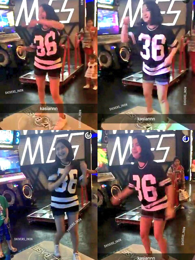 Ini shilla lagi main games😅 dia lucu bgt loh dance joget gitu haha😂 cc: snapchat ashillazhrtiara