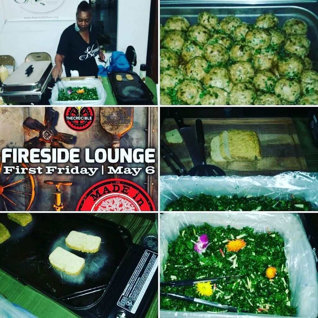 KeenasKitchen's tweet image. It's going down @the_crucible #firesidelounge, Oakland now! #firstfriday #celebratingmakers #Oakland #makers #maker…