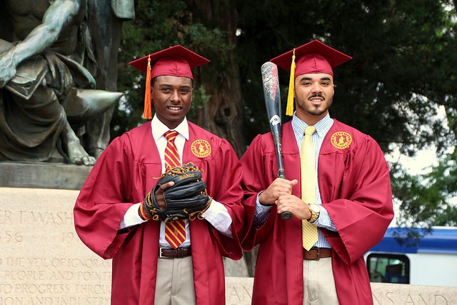 TuskegeeUniv's tweet photo. Chris Emerson, Electrical Engineering and Alex Henderson, Biology #MakeTuskegeeProud #TuskegeeGraduation2016 https://t.co/ppGQOGoo9i