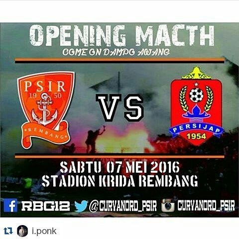 InfoRembang's tweet photo. Liburan ra mung ning obyek wisata, nonton bal2an ning stadion yo klebu piknik, *Wisata Olahraga* #LiburanDiJateng https://t.co/uBUrVo56kz
